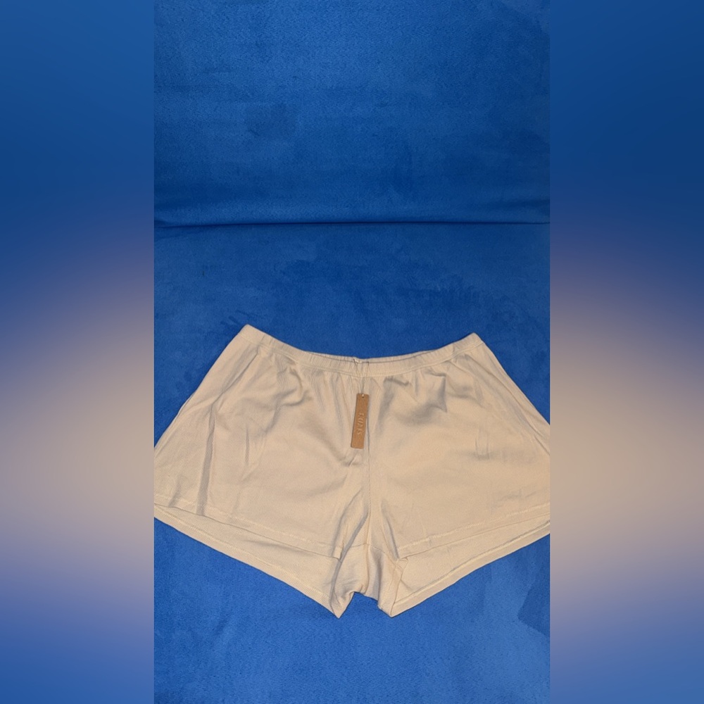 SKIMS COTTON RIB LOOSE SHORT